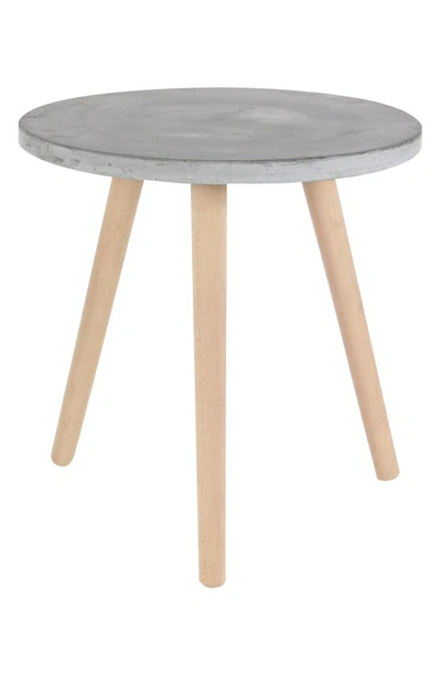 Uma Fiber Clay Table In Light Gray Brown