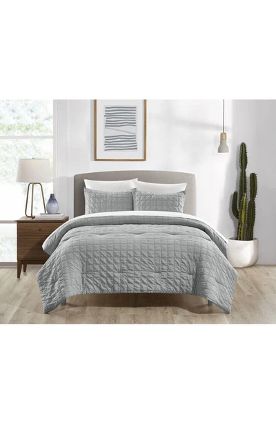 Chic Jessa Washed Garment Dyed 5-piece Comforter Set In Grey