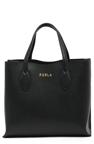 Furla Era Small Saffiano Leather Tote Bag In Nero ModeSens
