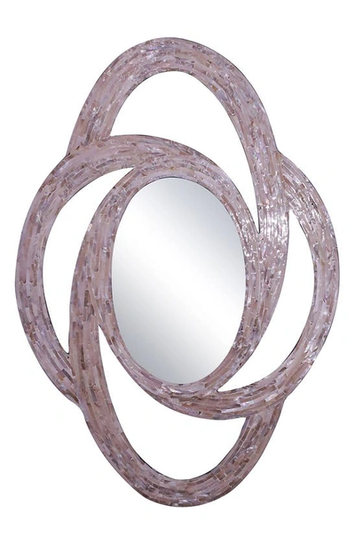 Overstock Art Rosey Mother Of Pearl Framed Celtic Mirror In Multi
