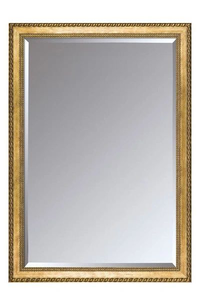 Overstock Art La Pastiche Verona Gold Braid Framed Mirror In Multi