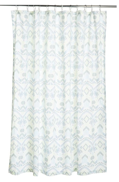 Homewear Geometric Shower Curtain In Indigo