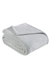 Eddie Bauer Bi-color Premium Plush Fleece Throw Blanket In Pebble
