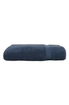 Linum Home Textiles Herringbone Turkish Cotton Bath Towel In Midnight Blue