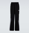 Balenciaga X Adidas Side-stripe Cropped Track Pants In Black