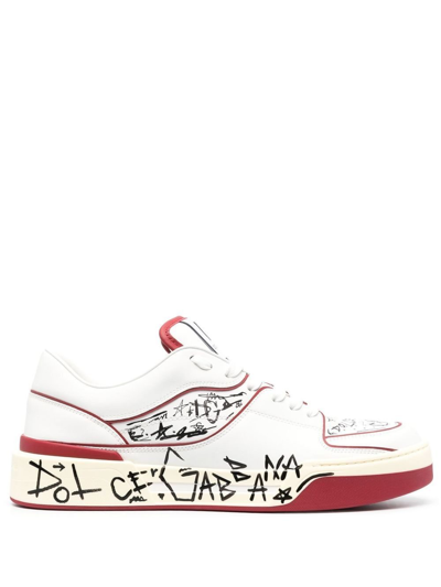 Dolce & Gabbana New Roma Low-top Sneakers In White