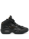 REEBOK X MAISON MARGIELA QUESTION MID MEMORY OF BASKETBALL SNEAKERS - UNISEX - RUBBER/FABRIC/CALF LEATHER,GW500118498303
