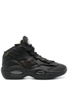 REEBOK X MAISON MARGIELA BLACK QUESTION MID MEMORY OF BASKETBALL SNEAKERS,GW500118498303