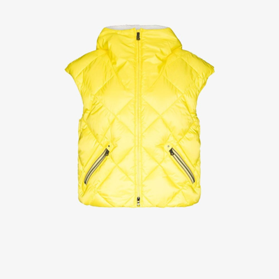 Bogner Marla Quilted Vest In Yellow