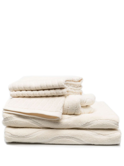 Baina Neutral Organic Cotton Towel Set In Neutrals