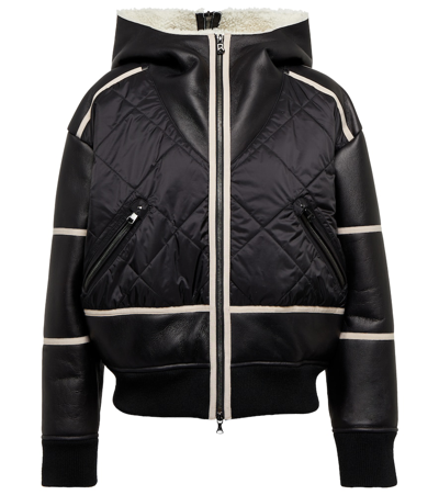 BOGNER LOMI SHEARLING-LINED LEATHER JACKET