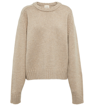 Khaite Mae Cashmere Jumper In Beige