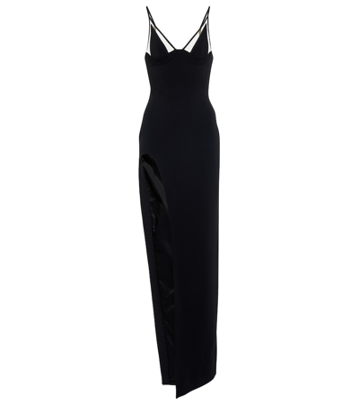 David Koma Strappy Cami Gown In Negro