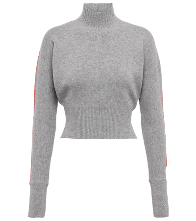 Victoria Beckham Cashmere-blend Sweater In Gray