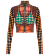 Jean Paul Gaultier Brown Dots Track Jacket In Orange/blue/brown