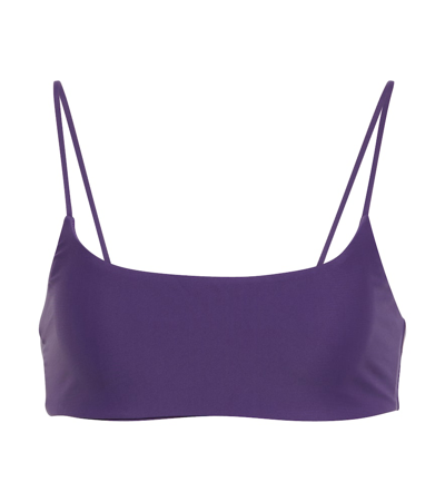 Jade Swim Muse Scoop Bikini Top In Purple