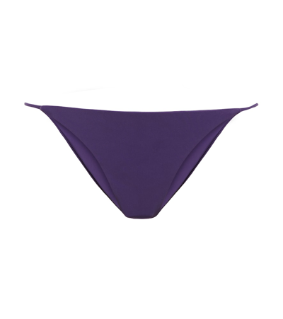 Jade Swim Bare Minimum Bikini Bottoms In Plum