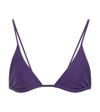 Jade Swim Via Triangle Bikini Top In Plum
