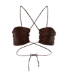 Jade Swim Livi Cutout Bikini Top In Choc Sheen