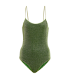 Oseree Ssense Exclusive Green Lumière One-piece Swimsuit