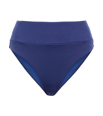 Melissa Odabash Hamptons Bikini Bottom In Navy Ridges