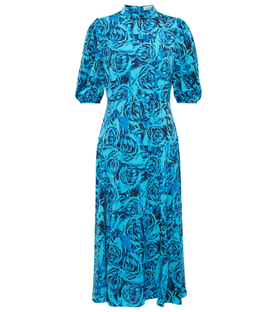 Diane Von Furstenberg Dvf Nella Dress In Eye Of The Rose Sig Turquoise In Multi