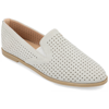 Journee Collection Collection Women's Tru Comfort Foam Wide Width Lucie Flat In White