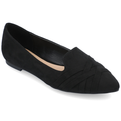 Journee Collection Collection Women's Wide Width Mindee Flat In Black