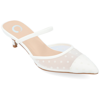 Journee Collection Allana Pointed Toe Pump In White