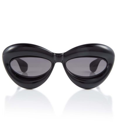 Loewe Lw40097i 01a Oval Sunglasses In Grey