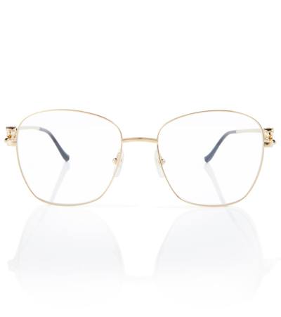 Cartier Brille Core Range Aus Metall In Gold