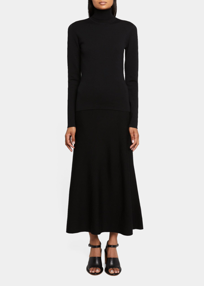 Gabriela Hearst May Wool-cashmere Turtleneck In Black