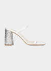 Miu Miu Silk Women's Sandal In Bianco Arg
