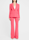 Prabal Gurung Fitted Blazer Jacket In 54 Paradise Pink