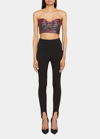 Balmain Black Leggings With Stirrups In Black