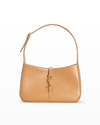 Saint Laurent Ysl Soft Leather Hobo Shoulder Bag In Beige