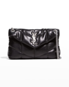SAINT LAURENT LOU PUFFER SMALL YSL SHOULDER BAG IN QUILTED LEATHER