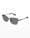 Bottega Veneta 59mm Square Sunglasses In Dark Gray