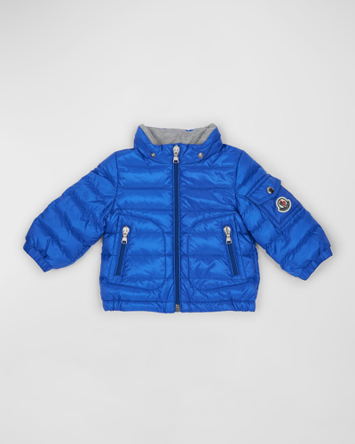 Moncler Boy's Lauros Puffer Jacket In Blue