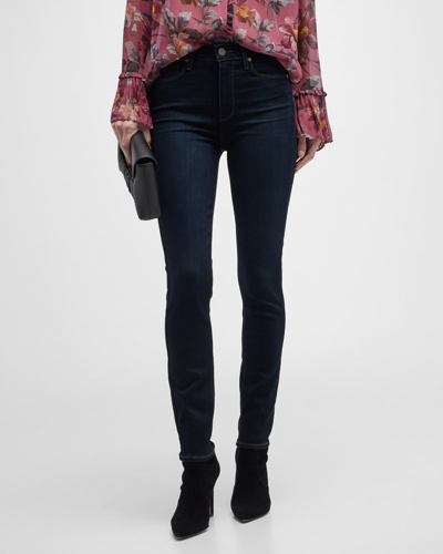 Paige Hoxton High-rise Skinny Ankle Jeans In Nocolor