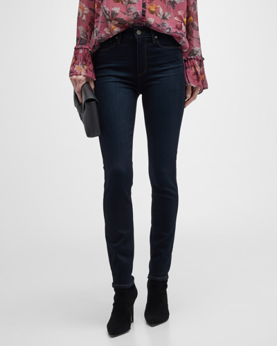 Paige Hoxton Ankle High Rise Skinny Jeans In Mona