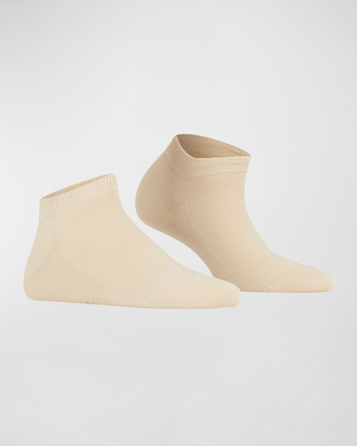 Falke Ribbed Sneaker Socks In Cream