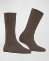 FALKE RIBBED CASHMERE-BLEND BOOT SOCKS