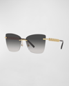 Dolce & Gabbana Interlocking Dg Metal Butterfly Sunglasses