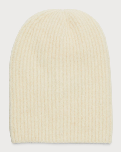 Janessa Leone Piper Wool-blend Beanie In White