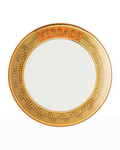 Versace Medusa Amplified Orange Coin Salad Plate