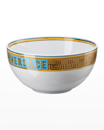 Versace Medusa Amplified Blue Coin Cereal Bowl