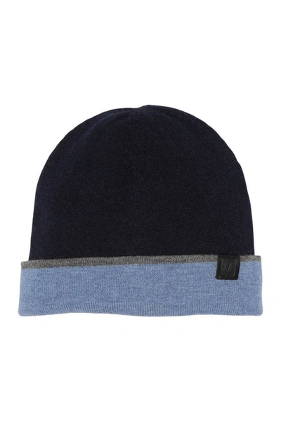 BRUNO MAGLI BRUNO MAGLI CASHMERE COLORBLOCK JERSEY KNIT BEANIE