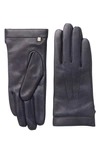 BRUNO MAGLI CASHMERE LINED LEATHER GLOVES