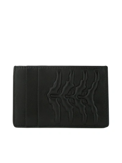 Alexander Mcqueen Card Holder In Black Nappa